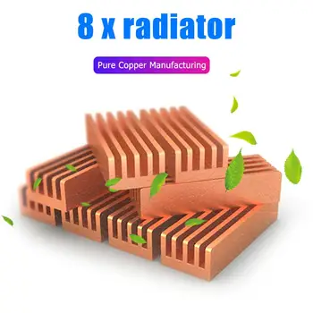 8X Adhesive Sticker Copper Heatsink Laptop RAM Memory Motherboard Chip Cooler Radiator Pure Copper Memory Cooler for PC Computer
8X Adhesive Sticker Copper Heatsink Laptop RAM Memory Motherboard Chip Cooler Radiator Pure Copper Memory Cooler for PC Computer