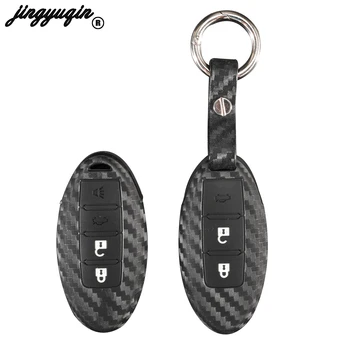 jingyuqin carbon Silicone Remote Car Key Case Cover For Nissan Versa Maxima Altima Rogue Armada Sentra Murano Infiniti FX35 QX60
jingyuqin carbon Silicone Remote Car Key Case Cover For Nissan Versa Maxima Altima Rogue Armada Sentra Murano Infiniti FX35 QX60
