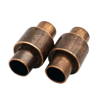 Aaazee 3 Pieces 5mm Round Hole Magnetic Clasps for 5mm Leather Cords Antique Copper
Aaazee 3 Pieces 5mm Round Hole Magnetic Clasps for 5mm Leather Cords Antique Copper