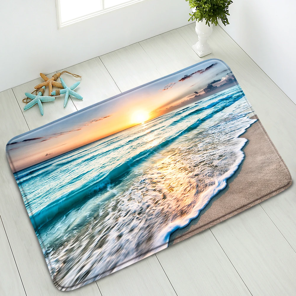 Ocean Scenery Non-Slip Bathroom Mats Beach Green Plants Palm Trees Natural Landscape Indoor Floor Mats Doormat Absorbent Carpet
Ocean Scenery Non-Slip Bathroom Mats Beach Green Plants Palm Trees Natural Landscape Indoor Floor Mats Doormat Absorbent Carpet