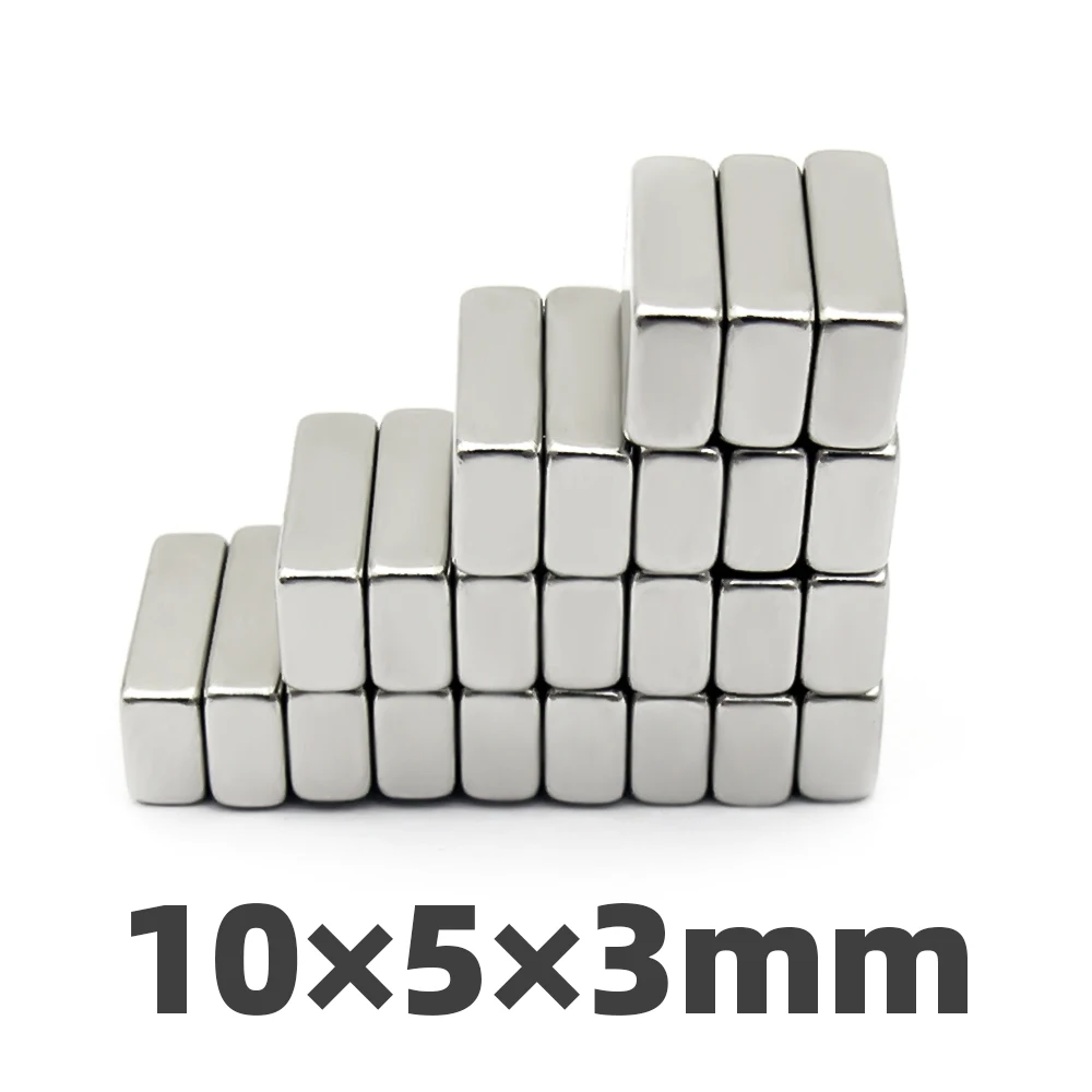 AGMA 30pcs 10x5x3mm Neodymium Magnets Sheet N35 Small Strong Rectangular Permanent Rare Earth Magnets Block 10 * 5 * 3mm
AGMA 30pcs 10x5x3mm Neodymium Magnets Sheet N35 Small Strong Rectangular Permanent Rare Earth Magnets Block 10 * 5 * 3mm