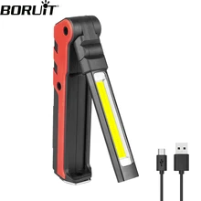 BORUiT COB LED Camping Folding Flashlight USB Rechargeable Built-in Battery Work Light Multi Function Torch with Magnet
BORUiT COB LED Camping Folding Flashlight USB Rechargeable Built-in Battery Work Light Multi Function Torch with Magnet