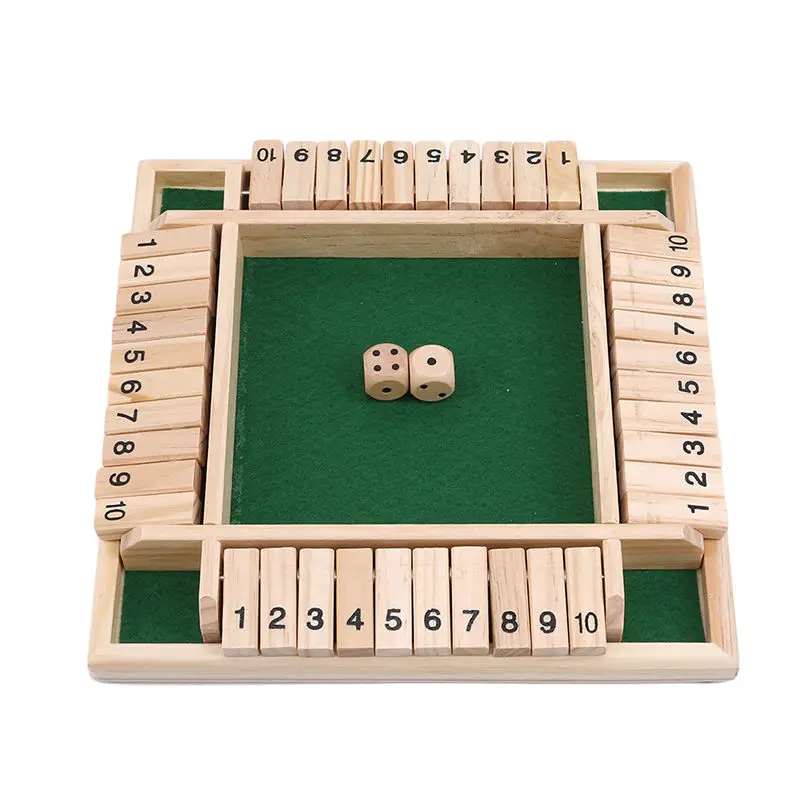 Four Sided 10 Numbers Shut The Box Board Game Set Dice Party Club Drinking Games for Adults Families
Four Sided 10 Numbers Shut The Box Board Game Set Dice Party Club Drinking Games for Adults Families
