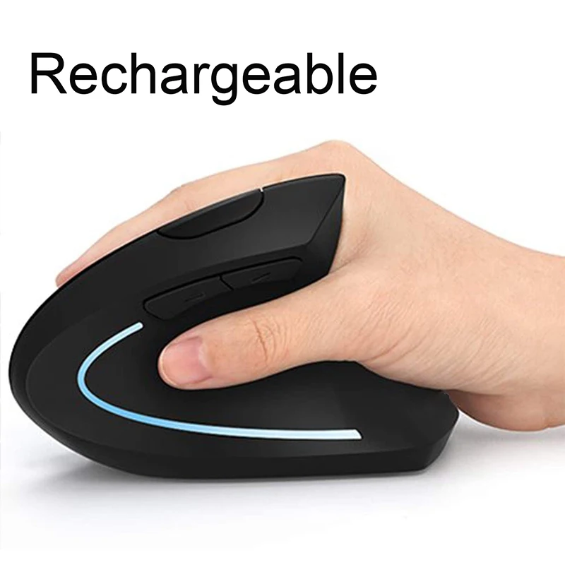 Ergonomic Mouse Vertical Wireless Mouse Rechargeable 2.4GHz Optical Vertical Mice : 4 Adjustable DPI 800/1000/1200/1600 Levels
Ergonomic Mouse Vertical Wireless Mouse Rechargeable 2.4GHz Optical Vertical Mice : 4 Adjustable DPI 800/1000/1200/1600 Levels
