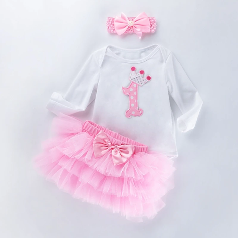 3pcs The first birthday Baby Girl Clothing Sets Romper Girls Pettiskirt Set Princess Tutu Skirt Headband Newborn Bodysuit
3pcs The first birthday Baby Girl Clothing Sets Romper Girls Pettiskirt Set Princess Tutu Skirt Headband Newborn Bodysuit