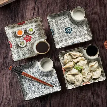 Vinegar dish double-layer bowl with household dumplings Japanese plate dinner plate drain drained dumplings flower plate LB62019
Vinegar dish double-layer bowl with household dumplings Japanese plate dinner plate drain drained dumplings flower plate LB62019