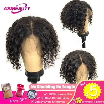 Addbeauty Short Natural Black Brazilian Remy Human Hair L Middle Part 13x4 Lace Front Wigs For Black Women Kinky Curly Wave Wig
Addbeauty Short Natural Black Brazilian Remy Human Hair L Middle Part 13x4 Lace Front Wigs For Black Women Kinky Curly Wave Wig