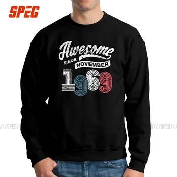 Men Awesome Since November 1969 Vintage 50th Birthday Sweatshirts Hipster 50 Years Old Pullovers 100% Cotton Hoodie Normal Male
Men Awesome Since November 1969 Vintage 50th Birthday Sweatshirts Hipster 50 Years Old Pullovers 100% Cotton Hoodie Normal Male