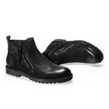 Thick Winter New Mens Boots British Style High Male Genuine Leather Cow Round Toe Zipper Ankle Shoes
Thick Winter New Mens Boots British Style High Male Genuine Leather Cow Round Toe Zipper Ankle Shoes