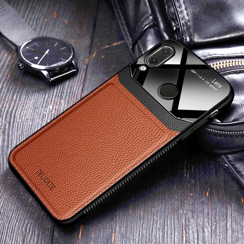 Чехол I coque чехол для HuaWei Nova 3 4 Nova3 Nova4 4e кожаный зеркальный силиконовый