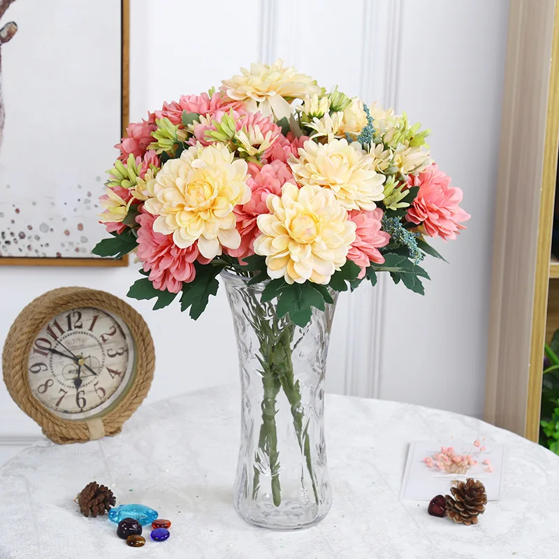 10 Head Artificial Flower Chrysanthemum Fake Plant For Wedding Party Christmas Home Dec High Quality Fake Green Plant Decor QW19
10 Head Artificial Flower Chrysanthemum Fake Plant For Wedding Party Christmas Home Dec High Quality Fake Green Plant Decor QW19