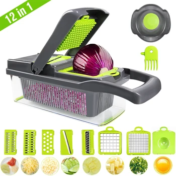 Multifunctional Vegetable Cutter Slicer Grater Cutter Peeler Potato Peeler Carrot Grater Drain Basket Kitchen Tool 12 In 1
Multifunctional Vegetable Cutter Slicer Grater Cutter Peeler Potato Peeler Carrot Grater Drain Basket Kitchen Tool 12 In 1