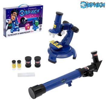 Set of scientist "Telescope+Microscope", 3x magnification, light effects, battery operated
Set of scientist "Telescope+Microscope", 3x magnification, light effects, battery operated