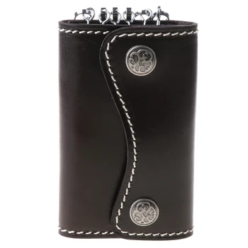 NEW Portable Leather Keychain Key Wallet 6 Hook Button Closure Case with Card Holder Organizer
NEW Portable Leather Keychain Key Wallet 6 Hook Button Closure Case with Card Holder Organizer