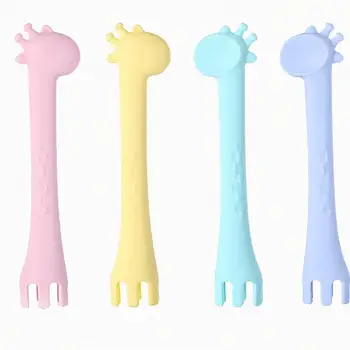 Silicone Tableware Food Training Flatware Baby Kids Soft Feeding Spoon Teether New
Silicone Tableware Food Training Flatware Baby Kids Soft Feeding Spoon Teether New