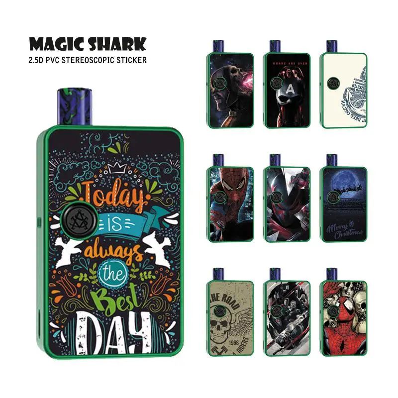 Magic Shark 2.5D Stereo Avengers Captain Amreican Spider Man Defensive Cover Film Case Skin for Asvape MICRO ELF
Magic Shark 2.5D Stereo Avengers Captain Amreican Spider Man Defensive Cover Film Case Skin for Asvape MICRO ELF