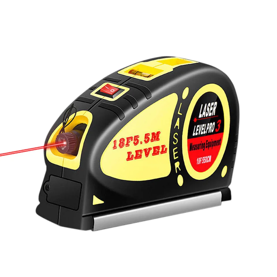 Laser Level Ruler Cross Laser Line Multifunction Tape Measure Retractable Horizon Vertical Measuring Tape 5m Poziomica Laserowa
Laser Level Ruler Cross Laser Line Multifunction Tape Measure Retractable Horizon Vertical Measuring Tape 5m Poziomica Laserowa
