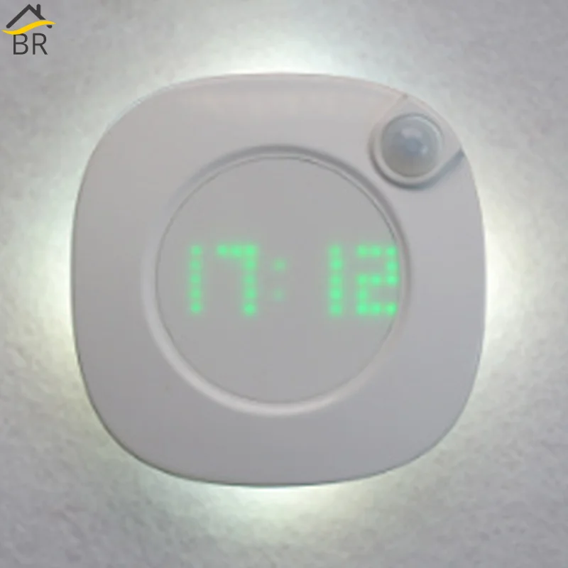BR 2-Mode Motion Sensor Led Bed Lamp With Clock Portable Megnetic Warm Light Cold Light USB Bedroom Novelty Lights Wardrobe 
BR 2-Mode Motion Sensor Led Bed Lamp With Clock Portable Megnetic Warm Light Cold Light USB Bedroom Novelty Lights Wardrobe