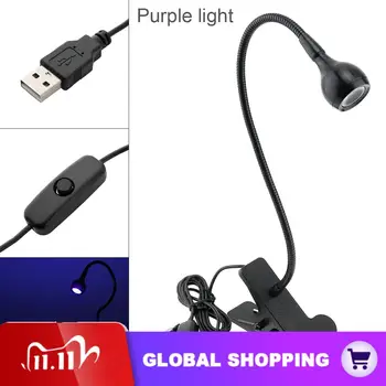 3W USB UV Purple Light Table Lamp Flexible Clip Holder Eye Protection Desk Lamp Bedroom Living Room Lamp for Study/Reading/Work
3W USB UV Purple Light Table Lamp Flexible Clip Holder Eye Protection Desk Lamp Bedroom Living Room Lamp for Study/Reading/Work