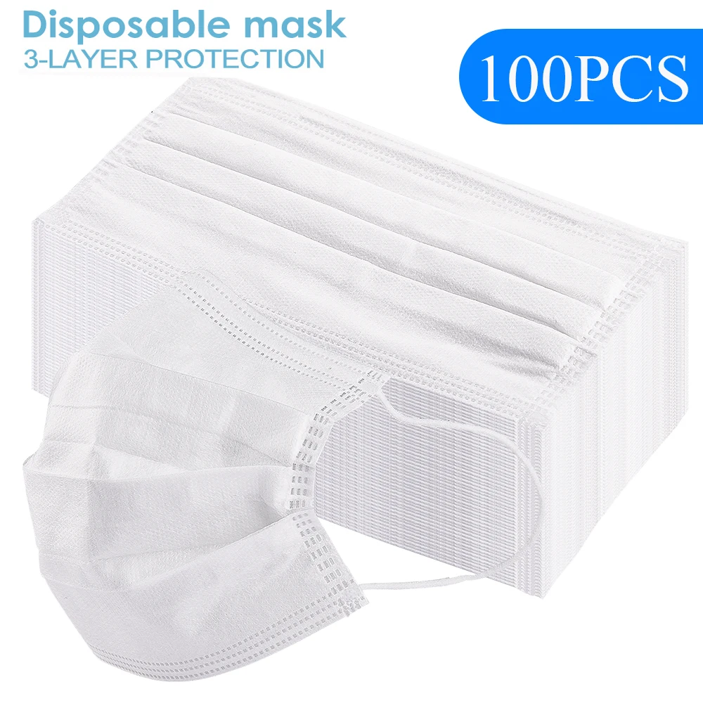 100pcs 3-Ply Anti-dust Mask Anti Fog & Haze protection Masks Disposable Face Masks Earloop Dust Filter Safety Mask Fast Shipping
100pcs 3-Ply Anti-dust Mask Anti Fog & Haze protection Masks Disposable Face Masks Earloop Dust Filter Safety Mask Fast Shipping