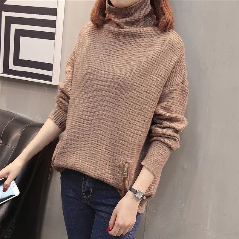 F3613 Autumn And Winter New Style Solid Color Knit Heap Collar Loose And Plus-sized WOMEN'S Dress Sweater
F3613 Autumn And Winter New Style Solid Color Knit Heap Collar Loose And Plus-sized WOMEN'S Dress Sweater
