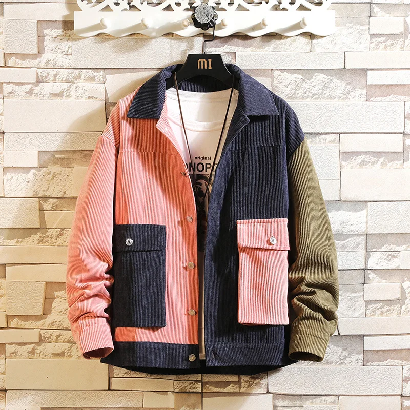 Bomber Corduroy Jackets Men'S 2020 Streetwear Windbreaker Korean Casual Autumn Spring Baseball Jackets Coats
Bomber Corduroy Jackets Men'S 2020 Streetwear Windbreaker Korean Casual Autumn Spring Baseball Jackets Coats