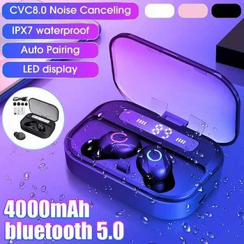 LEORY Wireless Stereo Earphones bluetooth Touch Headset Cold Light LED Display 4000mAh Charging Box Noise Canceling Waterproof
LEORY Wireless Stereo Earphones bluetooth Touch Headset Cold Light LED Display 4000mAh Charging Box Noise Canceling Waterproof