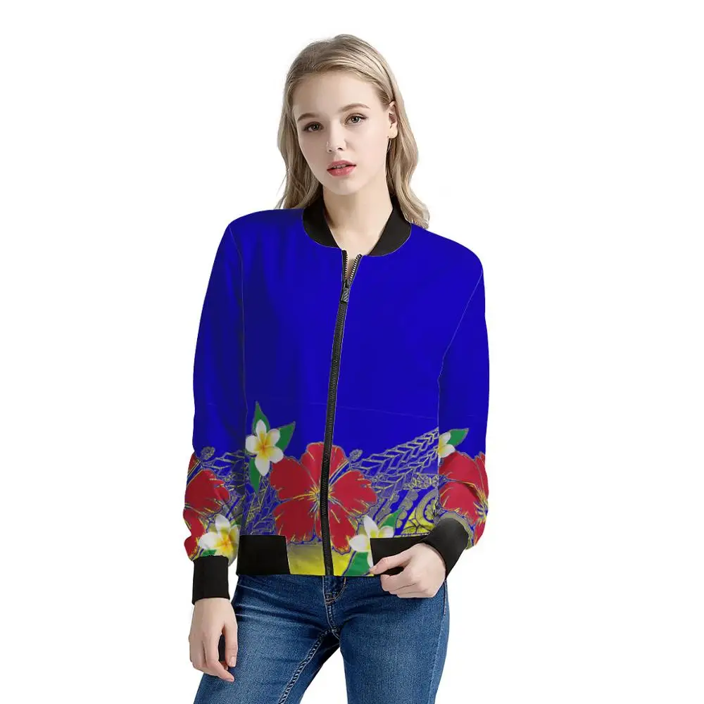 Manufacturer Women Coat Polynesian Tribal style custom long-sleeved casual zipper jacket coat outer wear windproof
Manufacturer Women Coat Polynesian Tribal style custom long-sleeved casual zipper jacket coat outer wear windproof