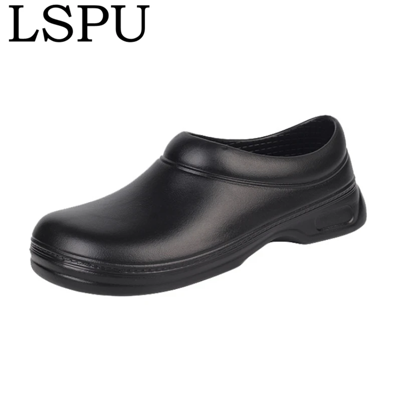 High Quality EVA Men Chef Shoes Slip On Waterproof Oil-proof Resistant Work Shoes Fashion Comfortable Flat Sandals Size 37-45
High Quality EVA Men Chef Shoes Slip On Waterproof Oil-proof Resistant Work Shoes Fashion Comfortable Flat Sandals Size 37-45