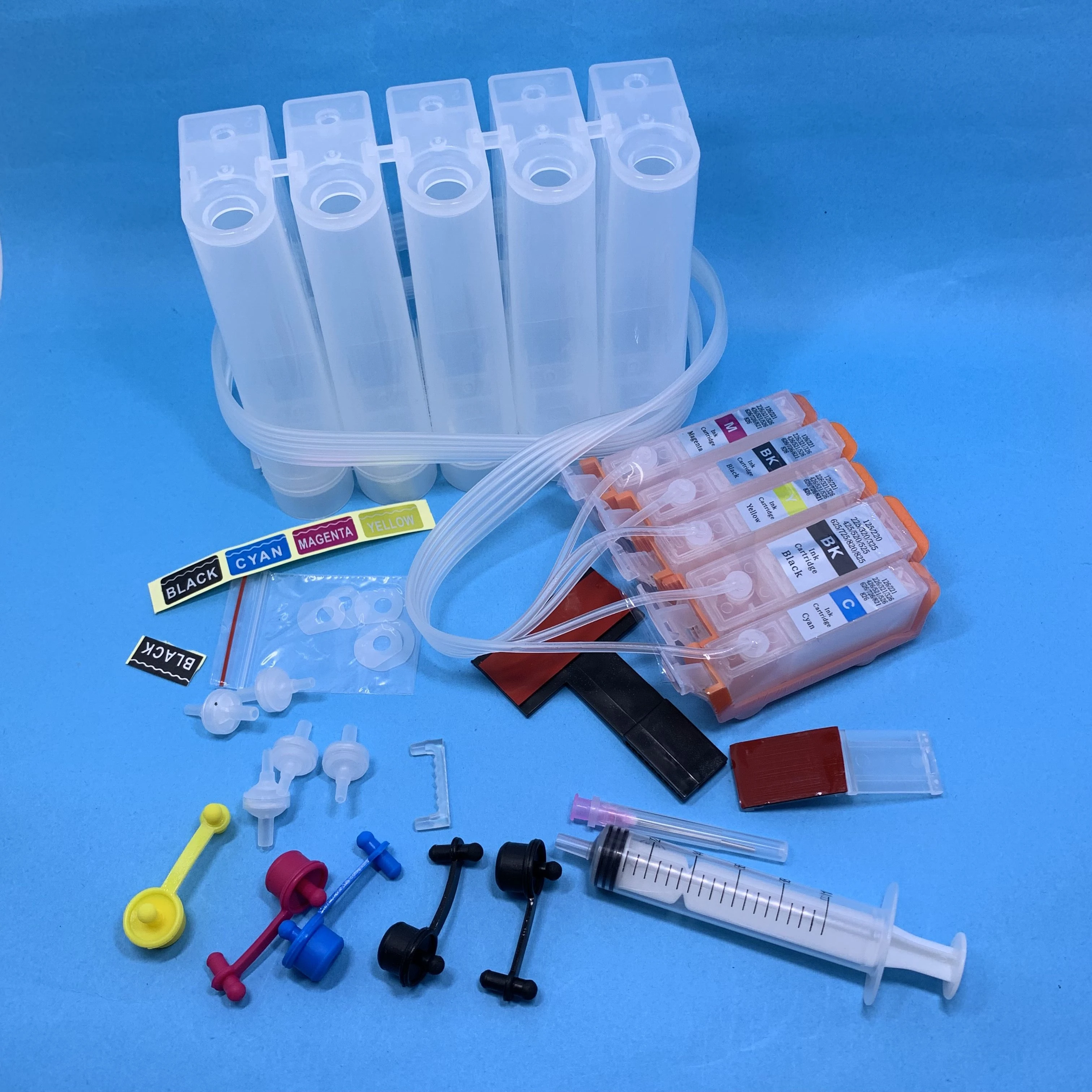 YOTAT 5color CISS PGI-525 CLI-526 ink cartridge PGI525 for Canon MG5250 MG5350 MG6150 MG8150 MX884 MX885 IX6550 (Europe)
YOTAT 5color CISS PGI-525 CLI-526 ink cartridge PGI525 for Canon MG5250 MG5350 MG6150 MG8150 MX884 MX885 IX6550 (Europe)