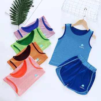 2020 Summer Baby Girls Boys Outfit Suit Chemical fiber blended quick-drying fabric Kids sportswear Toddler Solid Casual Vest Set 
2020 Summer Baby Girls Boys Outfit Suit Chemical fiber blended quick-drying fabric Kids sportswear Toddler Solid Casual Vest Set