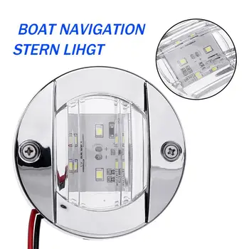 DC 12V LED Tail Lamp Marine Boat Transom LED Stern Light Round Stainless Steel Cold White/ Blue Yacht Accessories Waterproof
DC 12V LED Tail Lamp Marine Boat Transom LED Stern Light Round Stainless Steel Cold White/ Blue Yacht Accessories Waterproof