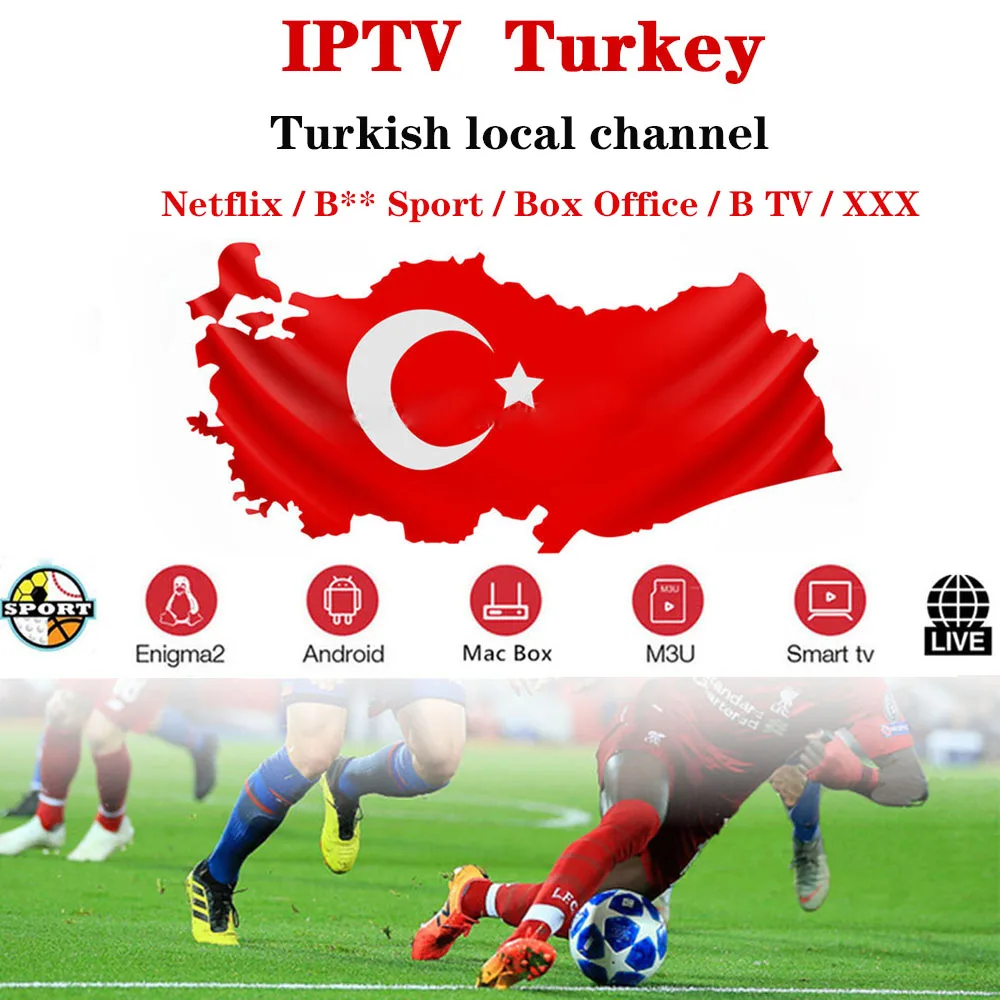 Europe IPTV Turkey Subscription Netflix Turkish Sports Box office B TV support Smart TV Box Android 9.0 Smart IPTV Smarters MAGs
Europe IPTV Turkey Subscription Netflix Turkish Sports Box office B TV support Smart TV Box Android 9.0 Smart IPTV Smarters MAGs