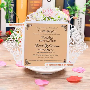 New 10pcs Wedding Iinvitations Pearl Paper Floral Invitation Cards Invitation Holders with Blank Inner Sheet for Wedding Birthda 
New 10pcs Wedding Iinvitations Pearl Paper Floral Invitation Cards Invitation Holders with Blank Inner Sheet for Wedding Birthda