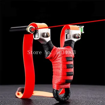Stainless Steel Hunting Slingshot Outdoor Competition Big Power Precision Slingshot Laser Aiming Slingshot Catapult 
Stainless Steel Hunting Slingshot Outdoor Competition Big Power Precision Slingshot Laser Aiming Slingshot Catapult