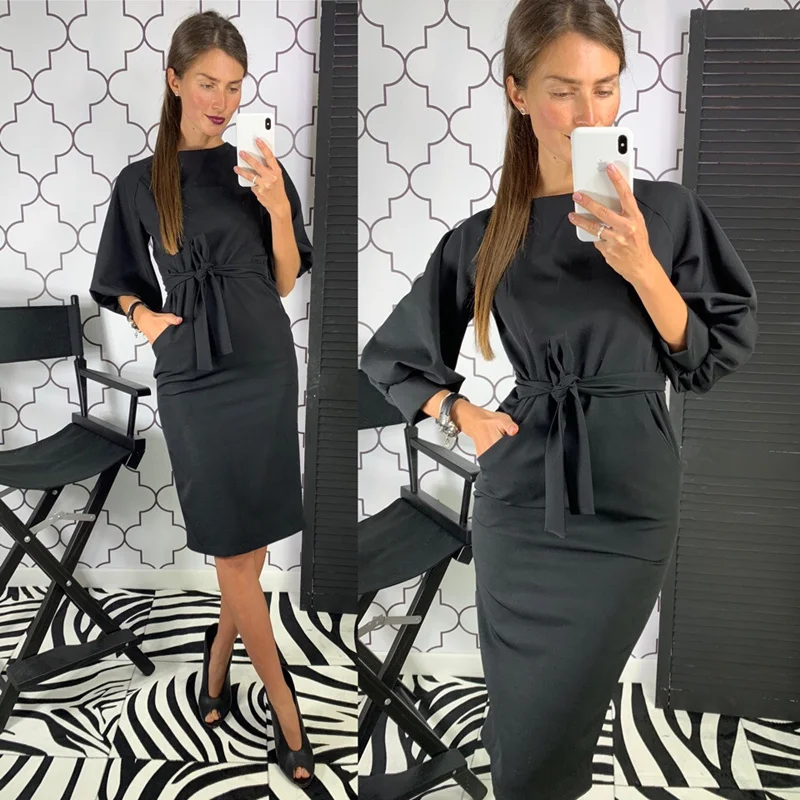 Women Vintage Sleeve Sashes Party Dress H3e5cac433e2c45b6a7c46cef319e2b4fu.jpg - Women Vintage Sleeve Sashes Party Dress