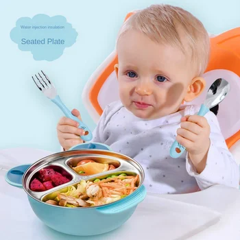 Baby Bowl Tableware Learning Cartoon Cover Baby Stainless Steel Suction Cup Insulation Bowl Complementary Feeding Dinnerware
Baby Bowl Tableware Learning Cartoon Cover Baby Stainless Steel Suction Cup Insulation Bowl Complementary Feeding Dinnerware