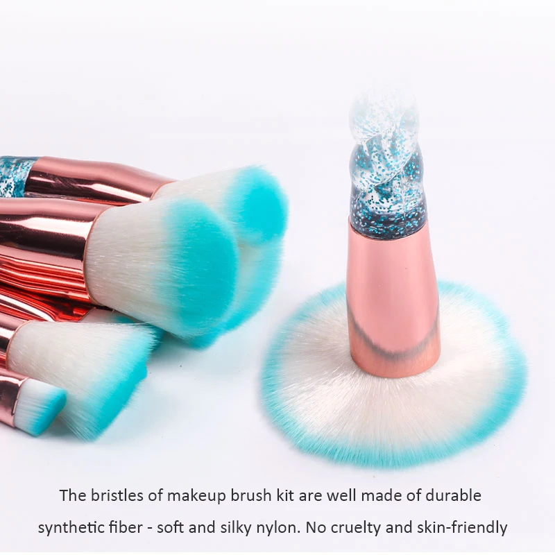 Dighealth Профессиональный набор кистей для макияжа с единорогом спиральная ручка