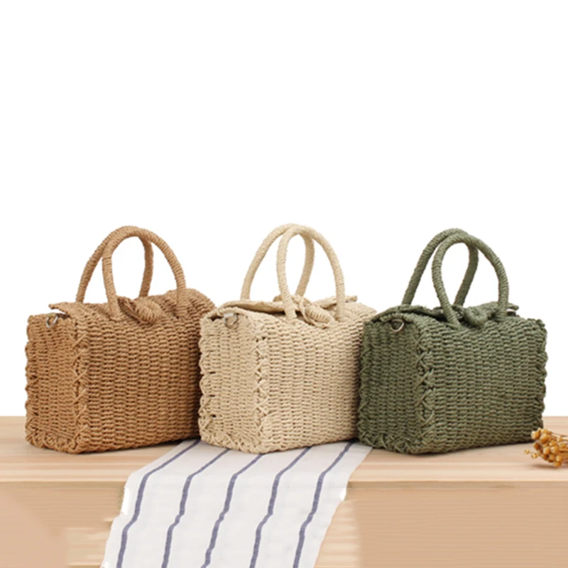 Vintage Handwoven Straw Crossbody - Bohemian Basket Bag 10 H3e5dda26d53c49d89682dfe7892f25bd8