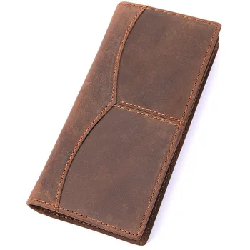 Crazy Horse Genuine Leather Men's Long Wallet For Cell Phone Vintage Hasp Clutch Wallets Male Card Holders Slim coin Purse
Crazy Horse Genuine Leather Men's Long Wallet For Cell Phone Vintage Hasp Clutch Wallets Male Card Holders Slim coin Purse