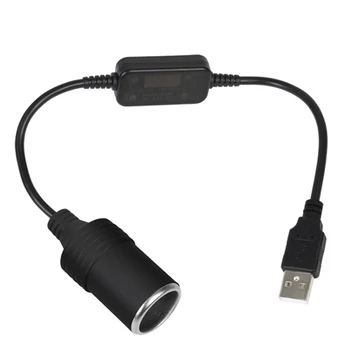 5V USB to 12V Car Cigarette Lighter Female Socket Adapter USB Male to Cigar Lighter Female Converter Car Accessories
5V USB to 12V Car Cigarette Lighter Female Socket Adapter USB Male to Cigar Lighter Female Converter Car Accessories