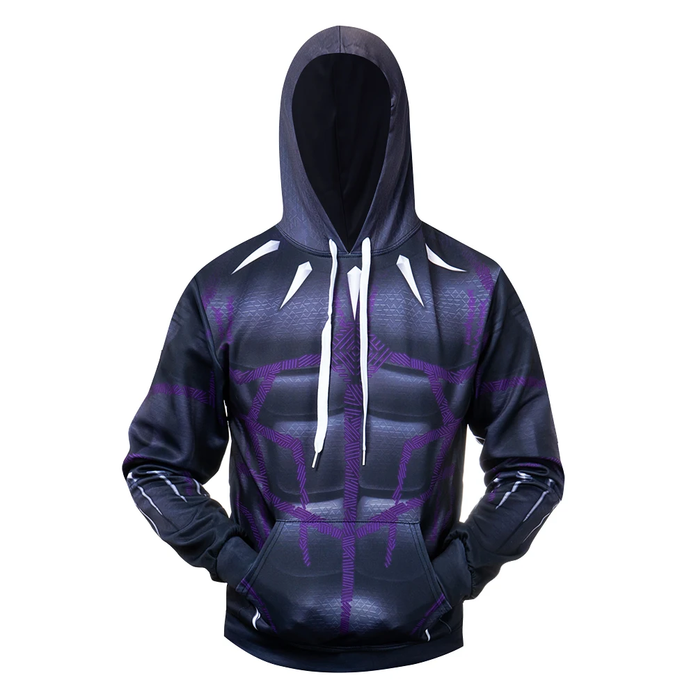 Comic Purple Black Panther Cosplay Costume 3D Printed Costume Premium Coat Hooded Sweatshirts Pullover Hoodies
Comic Purple Black Panther Cosplay Costume 3D Printed Costume Premium Coat Hooded Sweatshirts Pullover Hoodies