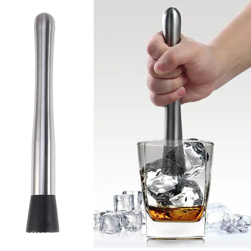 Stainless Steel Wine Mixing Stick Cocktail Mixer Stirrer With Crushing Hamme DIY Fruit Drink Cocktail Tool Crushed Ice Shaker
Stainless Steel Wine Mixing Stick Cocktail Mixer Stirrer With Crushing Hamme DIY Fruit Drink Cocktail Tool Crushed Ice Shaker