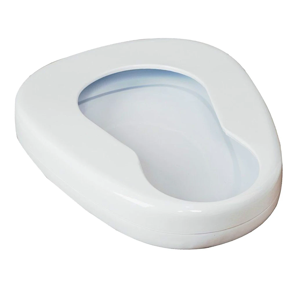 Portable Bedpan, Metal Smooth Contoured Bed Pan Seat Urinal Incontinence Aids Device for Bedridden Patient Home Health Care Portable Bedpan, Metal Smooth Contoured Bed Pan Seat Urinal Incontinence Aids Device for Bedridden Patient Home Health Care