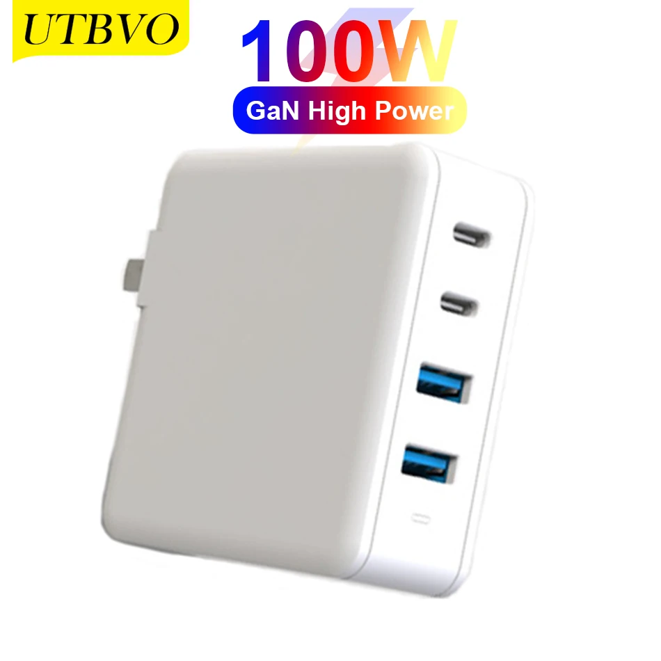 UTBVO 100W USB C Charger Fast Type C Wall Charger with GaN Tech & PD 3.0 Tablet Adapter For MacBook Pro Air iPad Pixel iPhone 12
UTBVO 100W USB C Charger Fast Type C Wall Charger with GaN Tech & PD 3.0 Tablet Adapter For MacBook Pro Air iPad Pixel iPhone 12