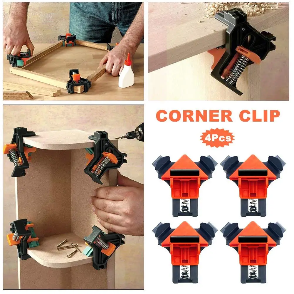 4Pcs Durable Right Angle Clamp Picture Frame Fish Tank DIY Corner Clamp Corner Holder Picture Frame Woodworking Hand Tool
4Pcs Durable Right Angle Clamp Picture Frame Fish Tank DIY Corner Clamp Corner Holder Picture Frame Woodworking Hand Tool
