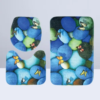 Three Pieces Printed Bathroom Pedestal Mat Set Non-Slip Bath Mat Toilet Rug Closestool Lid Cover (Cactus)
Three Pieces Printed Bathroom Pedestal Mat Set Non-Slip Bath Mat Toilet Rug Closestool Lid Cover (Cactus)