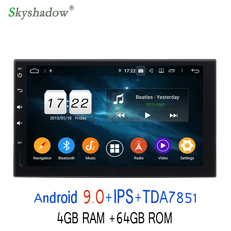 DSP IPS Android 9.0 For universal Car multimedia Player 4GB RAM 64G ROM 8 Octa Core GPS map tape recorder Radio wifi Bluetooth
DSP IPS Android 9.0 For universal Car multimedia Player 4GB RAM 64G ROM 8 Octa Core GPS map tape recorder Radio wifi Bluetooth