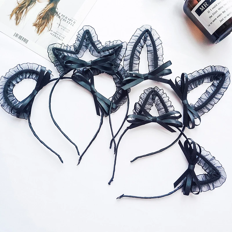 Cute Mesh Lace Bow Cat Ear Hairbands Simple Solid Ribbon Bow Rabbit Ears Hair Bands For Women Headwear Girls Accessory Headband
Cute Mesh Lace Bow Cat Ear Hairbands Simple Solid Ribbon Bow Rabbit Ears Hair Bands For Women Headwear Girls Accessory Headband