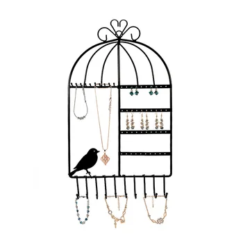 Bird Cage Shaped Jewelry Storage Rack Multi-Purpose Wrought Iron Necklace Earrings Display Stand Display Shelf Jewelry New
Bird Cage Shaped Jewelry Storage Rack Multi-Purpose Wrought Iron Necklace Earrings Display Stand Display Shelf Jewelry New